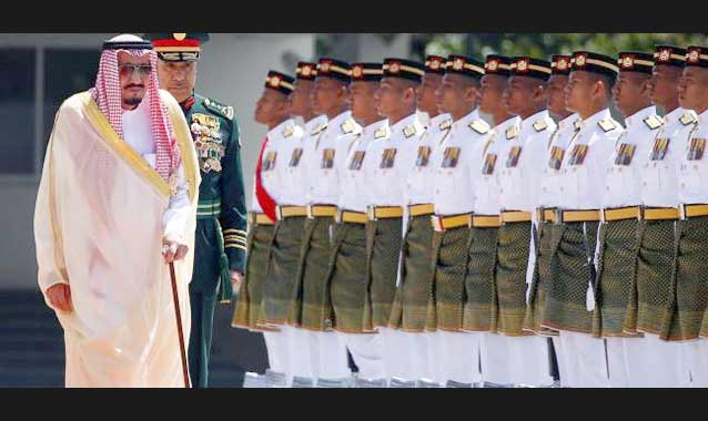 Malaysia menyambut Raja Arab Saudi, Raja Salman yang memulai tur Asia selama sebulan, kemarin (26/2).
