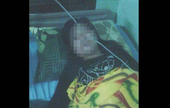 NM saat tergolek di rumah sakit. foto: andi/BANGSAONLINE