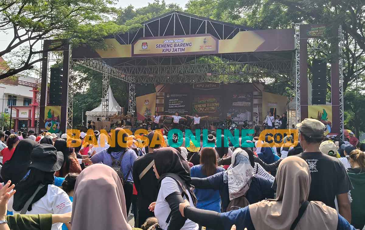 Peringati Hari Pahlawan dan Sosialisasi Pilkada 2024, KPU Jatim Gelar Kegiatan di Kawasan SLG Kediri