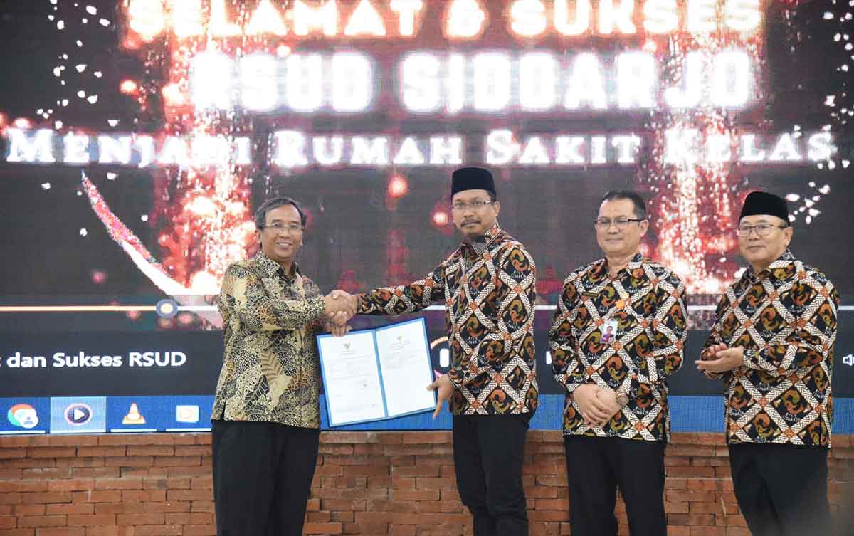 RSUD Sidoarjo Naik Kelas A, Bupati Diapresiasi Dirjen Yankes Kemenkes
