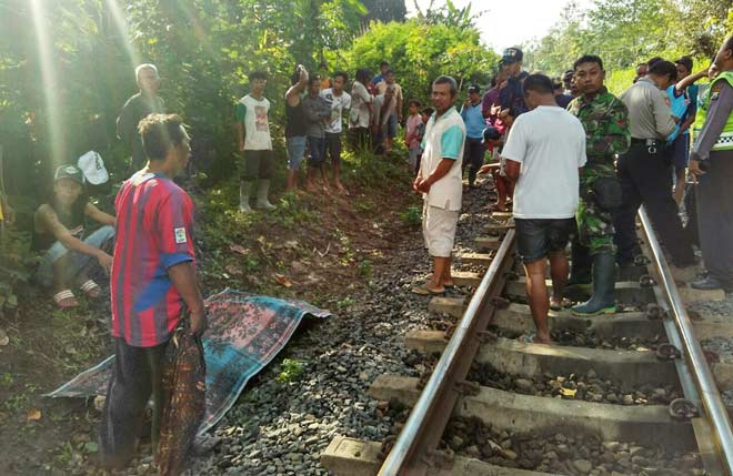 Korban sebelum dievakuasi.
