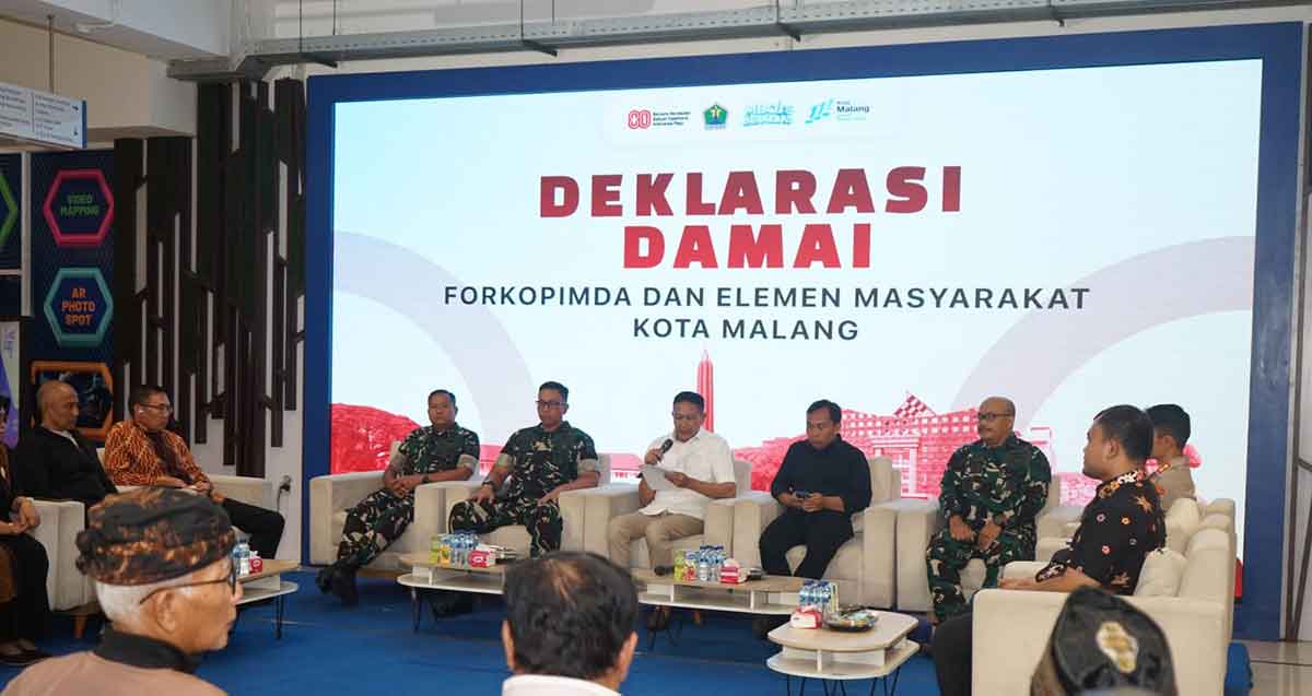 Deklarasi damai di Kota Malang.