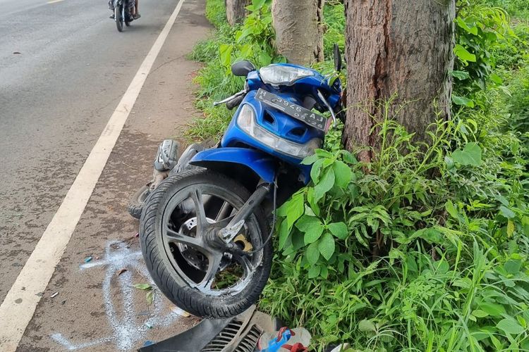 Kondisi motor korban yang mengalami kerusakan