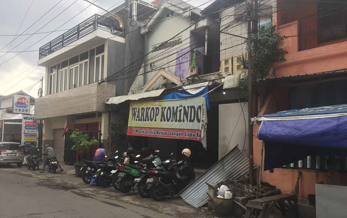 Lokasi pengeroyokan di Surabaya.
