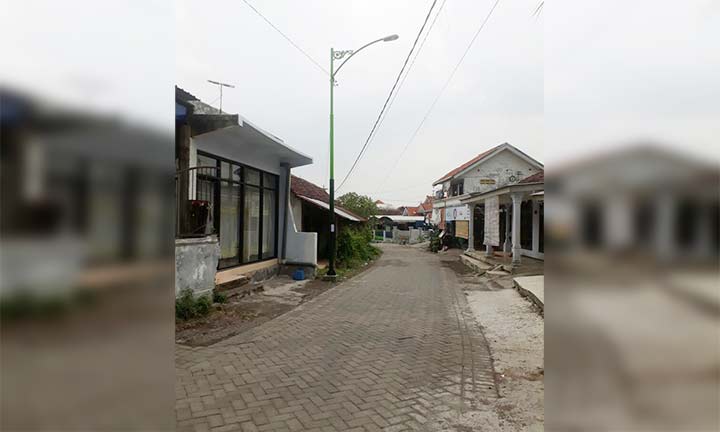 PJU yang dibangun di wilayah Pasuruan.