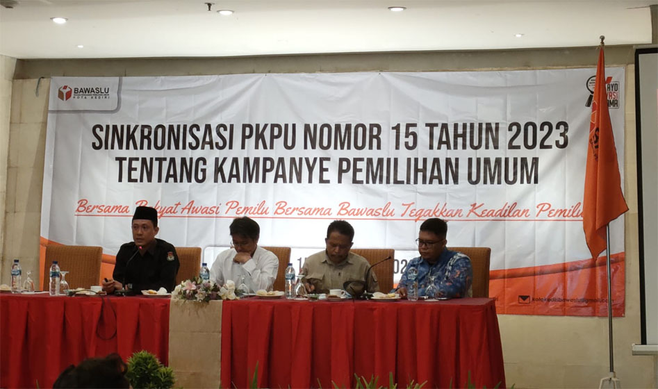 Bawaslu Kota Kediri Gelar Sinkronisasi PKPU Nomor 15 Tahun 2023 Tentang ...