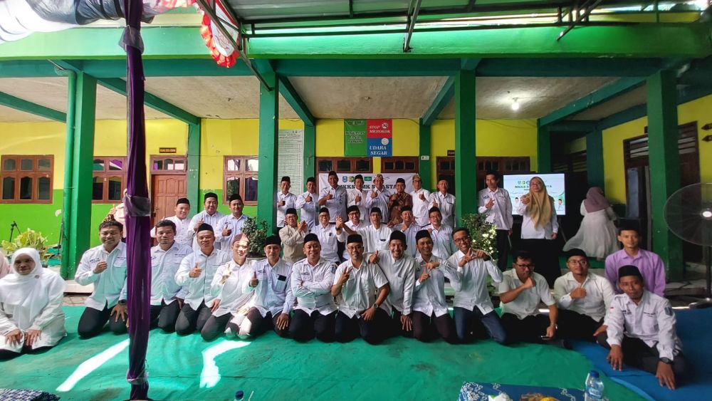 Kegiatan MKKS SMK Swasta se-Kabupaten Tuban saat menggelar kegiatan Mengetuk Pintu Langit yang dilaksanakan di SMK Al Mustawa Soko.
