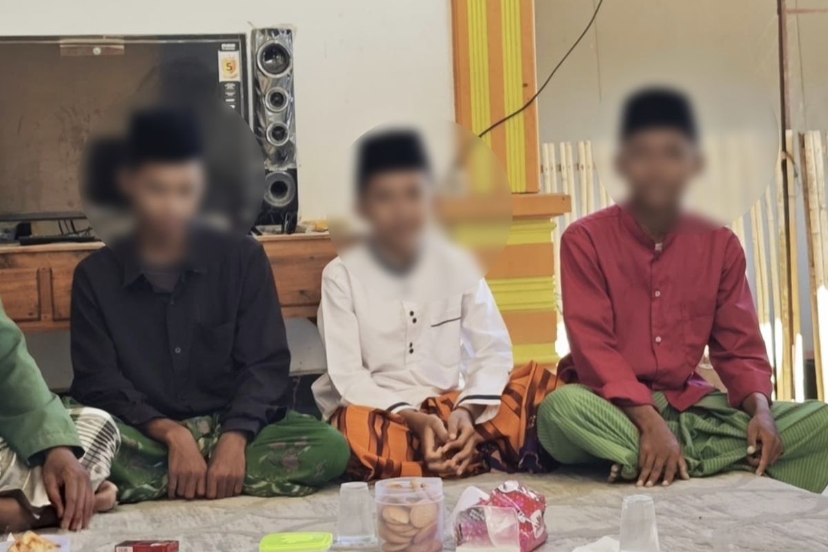 Ketiga pelajar iseng di Bangkalan yang membuat konten pocong