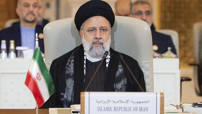 Presiden Iran Ebrahim Raisi. Foto: CNN/REUTERS/WANA NEWS AGENCY


