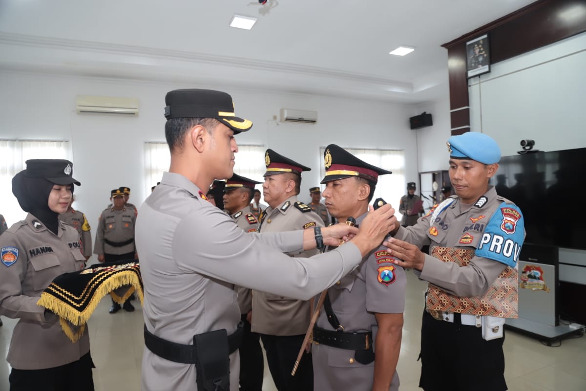 Sertijab yang digelar di Polres Magetan