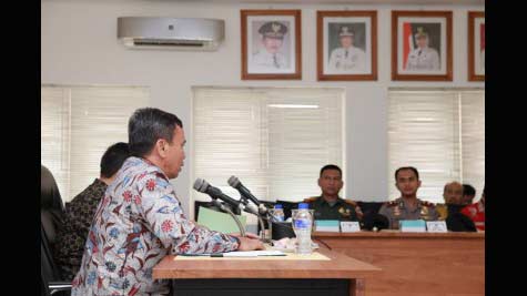 Tim Wantannas saat berada di aula Rempeg Jogopati, Pemkab Banyuwangi kemarin. 