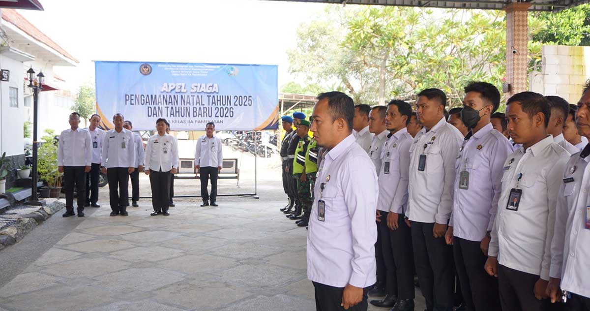 Apel Siaga yang digelar Lapas Pamekasan.