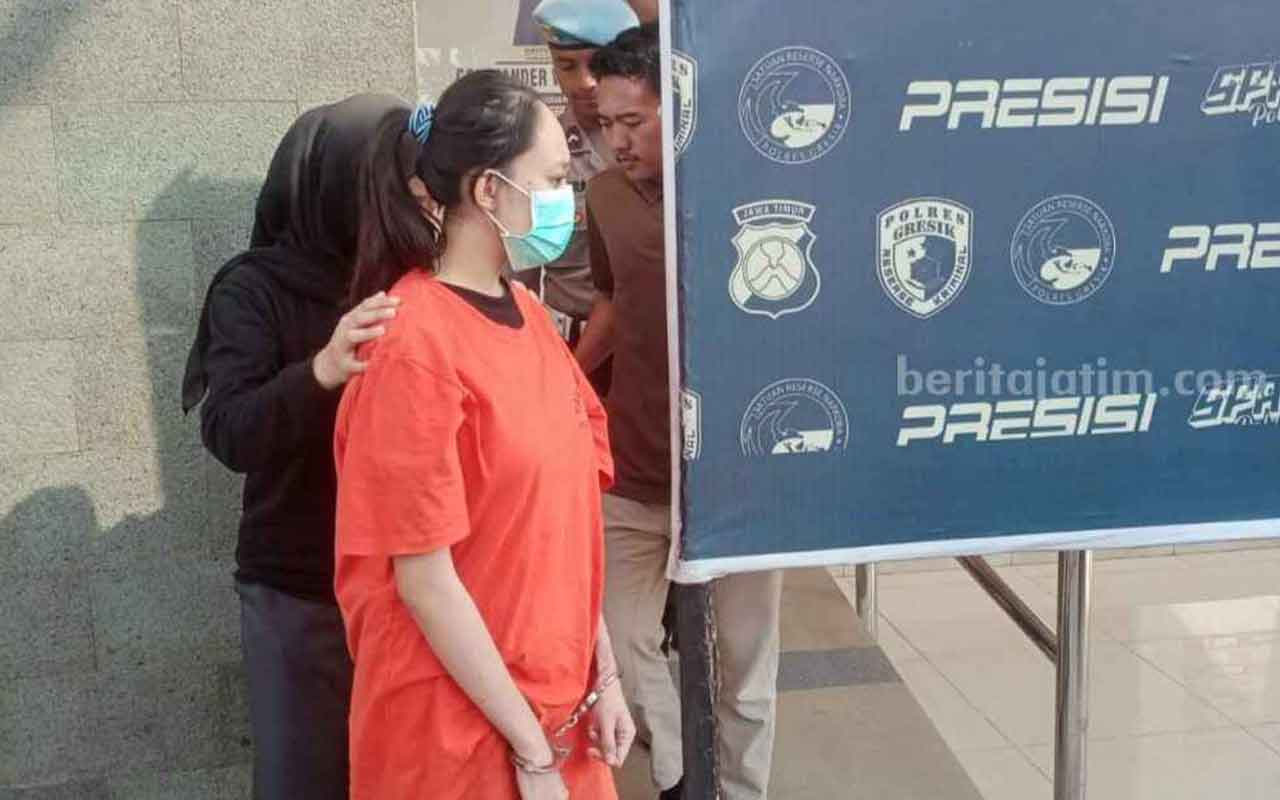 JC, wanita berusia 21 tahun yang nekat buang bayi di sebuah tong sampah di kawasan industri Gending, Gresik.