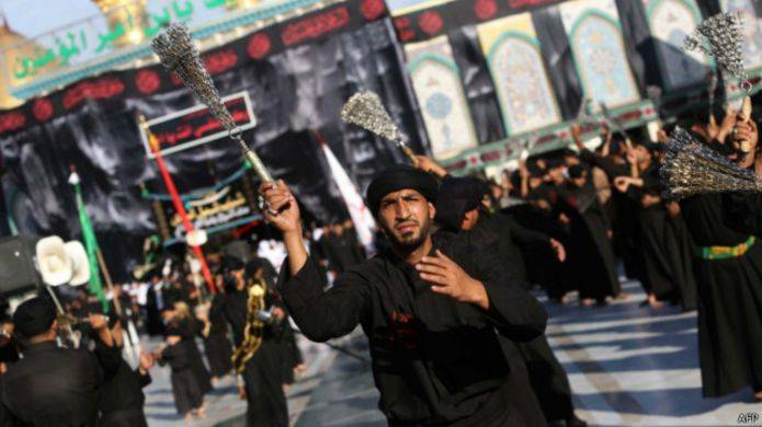 ?Perayaan hari Asyura di Karbala. foto:repro bbc