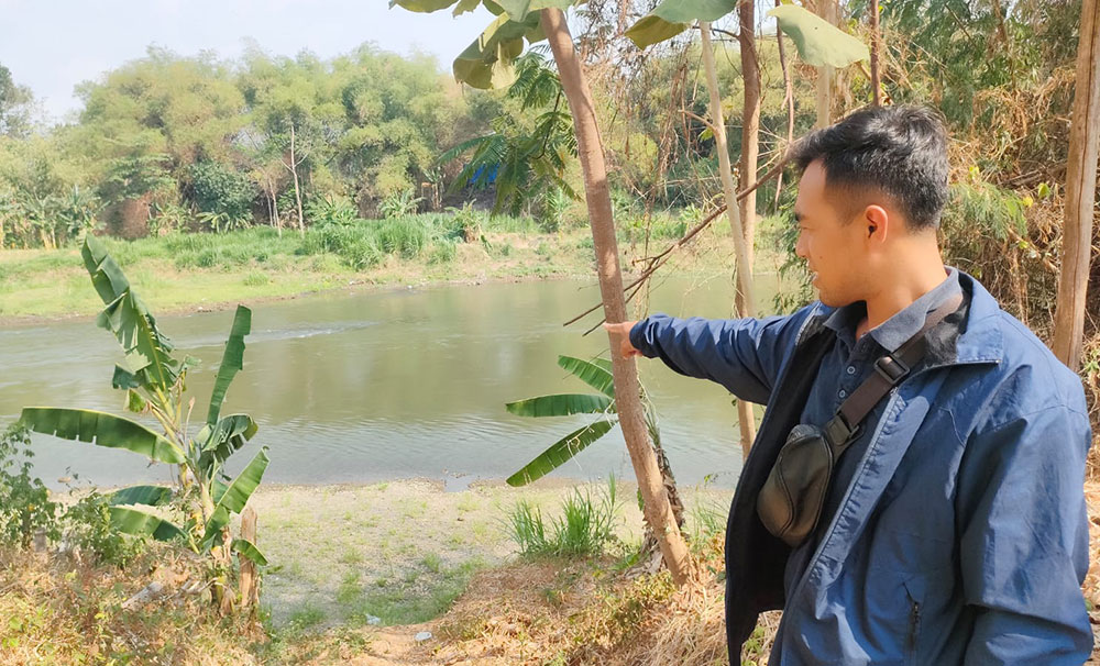 Lokasi korban tenggelam. Foto: MUJI HARJITA/ BANGSAONLINE