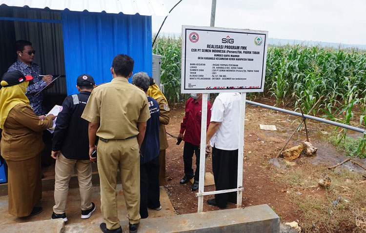Suasana ketika Monev Program CSR PT SIG Pabrik Tuban.