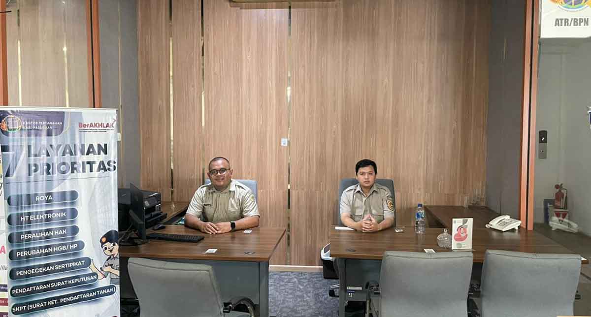 Pelayanan Kantah Kabupaten Pasuruan di Mal Pelayanan Publik.