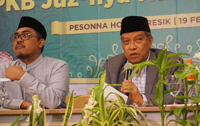 Ketua PBNU Prof. KH. Said Aqil Siraj dan anggota DPR RI Jazilul Fawaid.