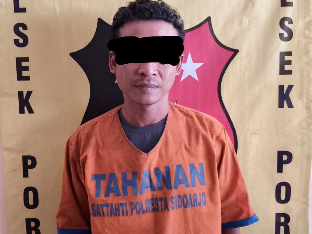 Polsek Porong Tangkap Pria yang Curi Motor hingga Perhiasan Milik Istri Siri