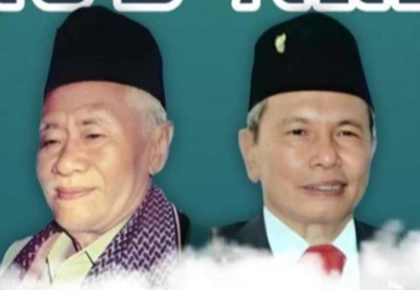 KH Moenasir Ali (kiri) dan KH Muhammad Rozy Munir (kanan). Foto: istimtiwa