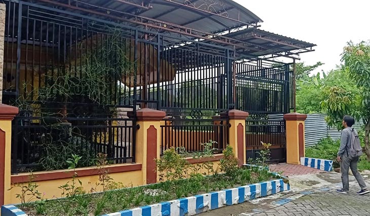 Rumah korban yang disatroni pencuri hingga 7 kali.