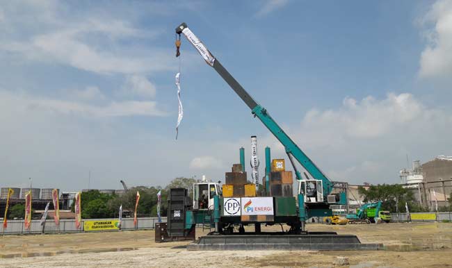 Proyek pabrik baru Petrokimia Gresik untuk meningkatkan produksi. foto: SYUHUD/ BANGSAONLINE