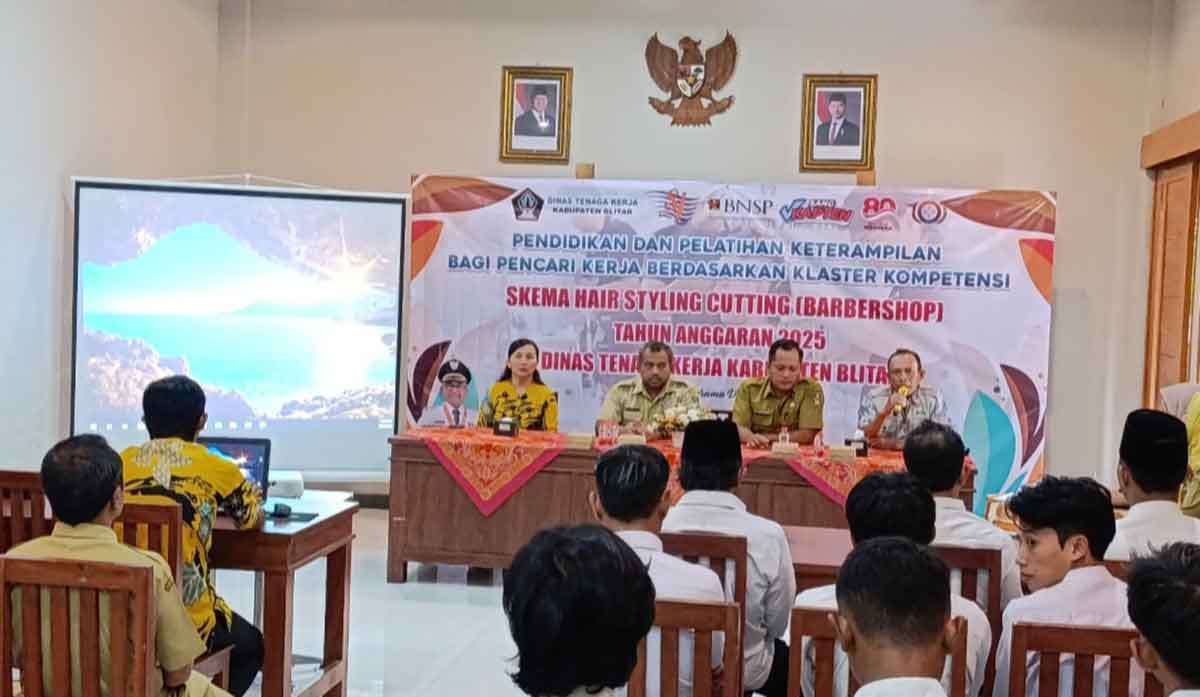 Pelatihan kerja yang digelar Pemkab Blitar.