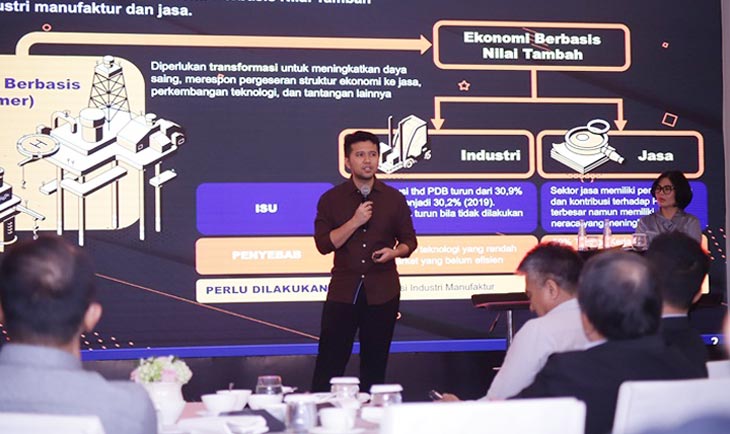Wagub Jatim, Emil Dardak menjadi narasumber pada Mandiri Group Board Forum Quarter 4 di The Tribrata Dhamawangsa, Jakarta, Kamis (13/2). foto: ist