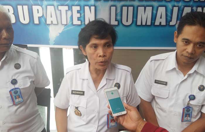Kepala BNNK Lumajang saat mengungkap semua kegiatan di tahun 2017