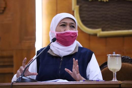 Gubernur Jawa Timur Khofifah Indar Parawansa. foto: BANGSAONLINE.COM 