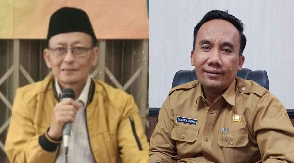 Kolase foto Wakil Ketua DPRD Gresik, Ahmad Nurhamim, dan Kepala Disparekrafbudpora Gresik, Saifudin Ghozali.