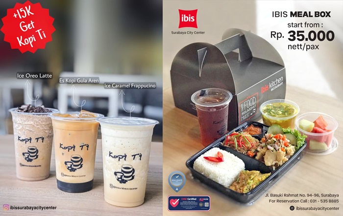 Ibis Meal Box, menu makanan yang ditawarkan oleh Hotel Ibis Surabaya City Center.
