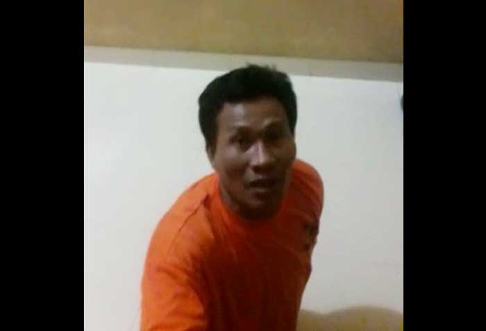 Salah satu pelaku saat dibawa ke Mapolres.