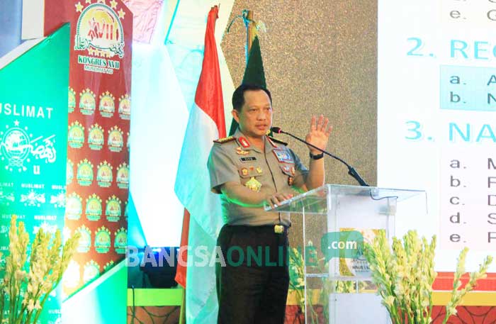 Kapolri Jenderal Tito Karnavian saat memberikan paparan dalam dialog “Peran Polri dalam Menjaga Stabilitas Negara”