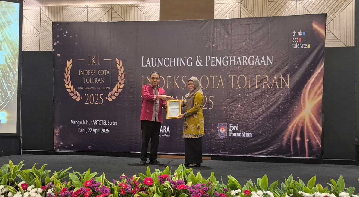 Kota Probolinggo Raih Penghargaan Indeks Kota Toleran 2025