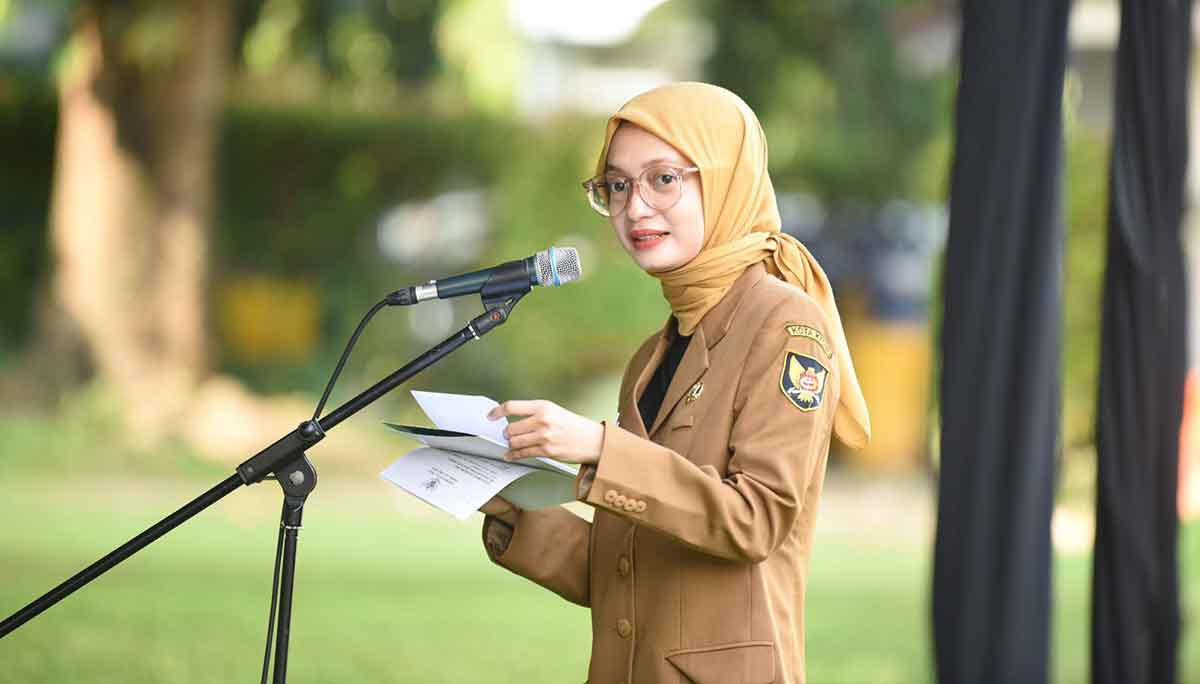 Wali Kota Kediri saat memberi sambutan.
