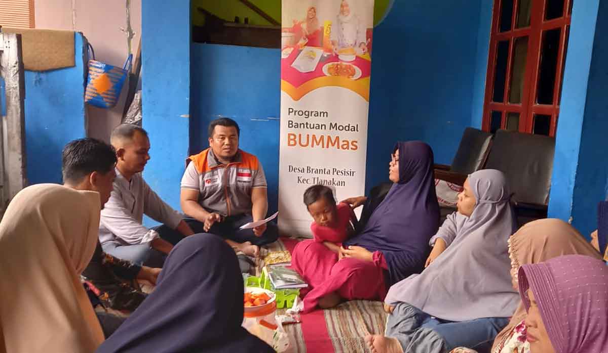 Rumah Zakat Beri Bantuan Modal Usaha untuk BUMMas Binaan di Desa Branta Pesisir
