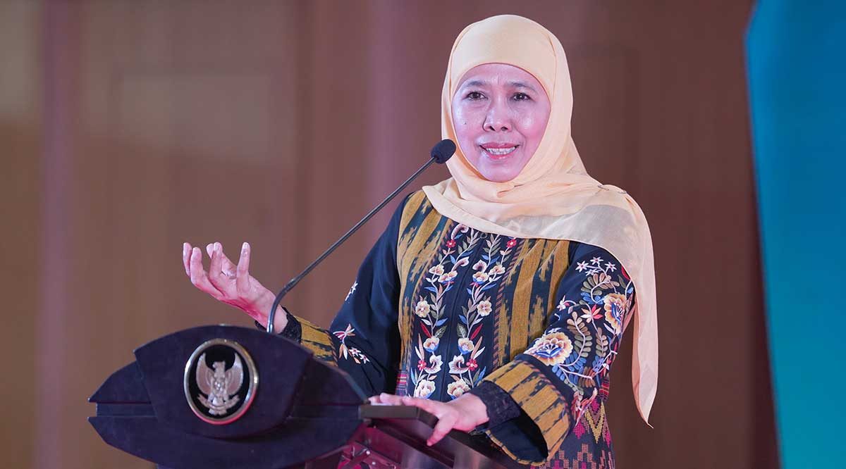 Gubernur Jawa Timur, Khofifah Indar Parawansa.