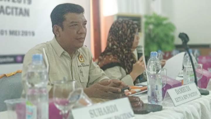 Damhudi, Ketua KPU Pacitan.
