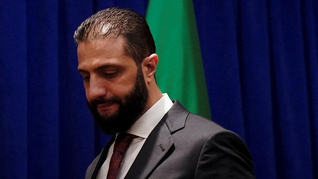 Presiden Suriah atau Syria Ahmed Al Shara. Foto: REUTERS/Bing Guan