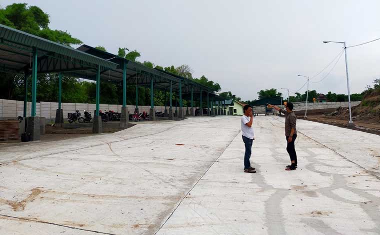 Pembangunan TPA Wonokerto dalam proses finishing oleh rekanan.