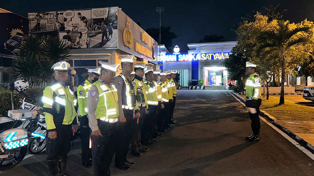 Apel yang dilakukan Satlantas Polres Tuban sebelum patroli.