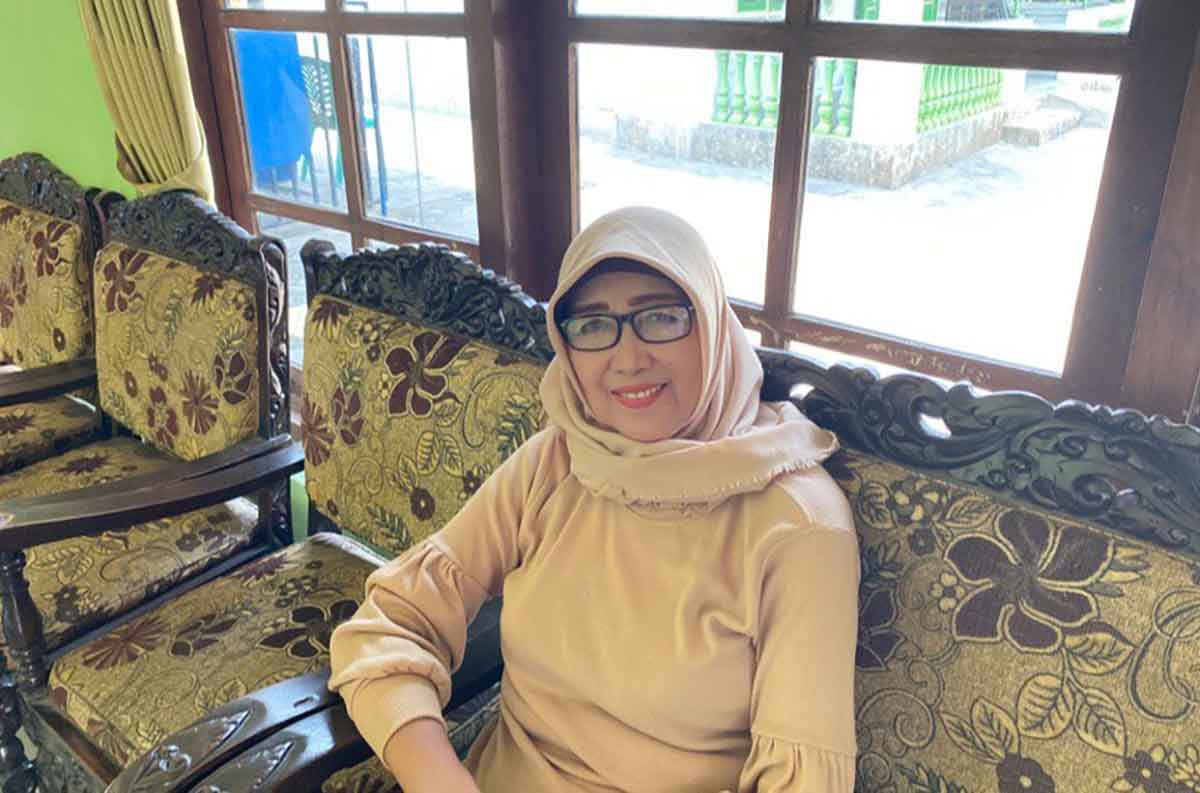 Muslihah, salah satu peserta JKN dari Desa Bangsongan, Kecamatan Kayen Kidul, Kabupaten Kediri. Foto: Ist