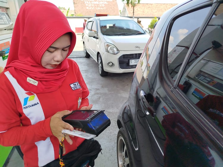 Ujicoba Pembelian dengan QR Code, Konsumen Pertalite di Jombang Beri Apresiasi