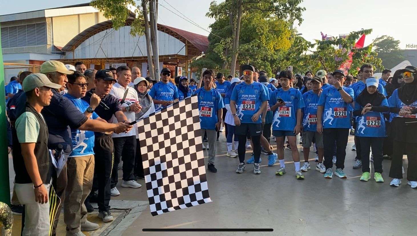 Kegiatan Fun Run yang digelar BNN Kabupaten Tuban 