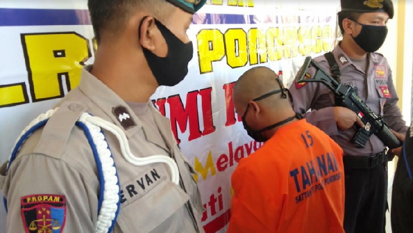 Pelaku pencabulan dan sodomi, Anton Suyono (32) berhasil diamankan Polres Ponorogo.