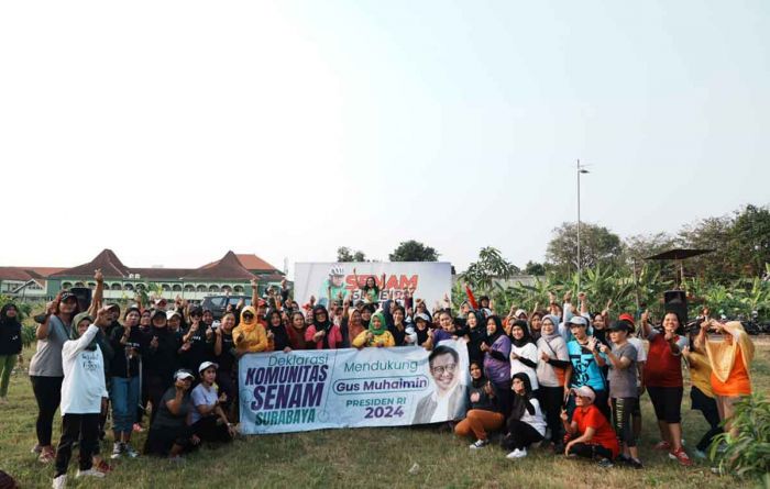 Peduli Gender, Emak-emak Komunitas Senam Surabaya Dukung Gus Muhaimin Jadi Presiden 2024