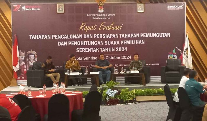 Jelang Pelaksanaan Pilkada 2024, KPU Kota Mojokerto Gelar Rapat Evaluasi dengan Jajaran Stakeholder