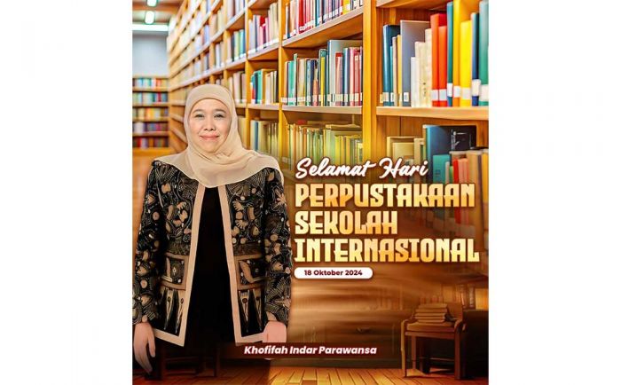 Tingkatkan Literasi Siswa, Khofifah Dorong Inovasi Digital di Perpustakaan