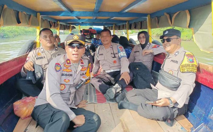 Kapolsek Buduran Bagikan Makan Siang Bergizi ke Sekolah di Wilayah Terpencil